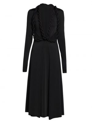 Плетеное платье миди Stella Mccartney черное