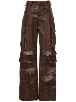 „cargo“ stiliaus kelnės Salvatore Santoro ruda