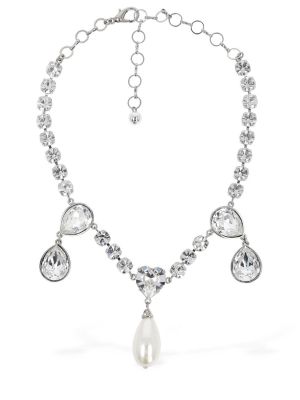Colier cu perle de cristal Alessandra Rich