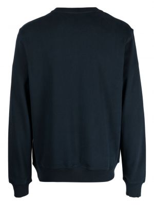 Sweatshirt aus baumwoll mit print Emporio Armani blau