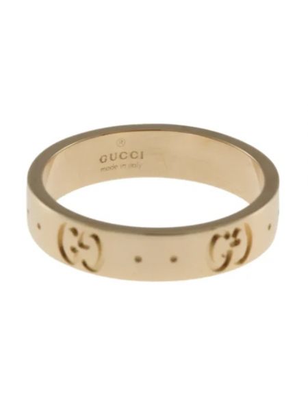 Złoty pierścionek z różowego złota retro Gucci Vintage