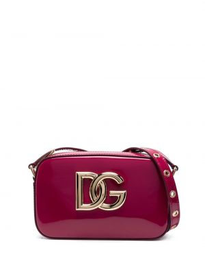 Lakovaná kožená taška přes rameno Dolce & Gabbana