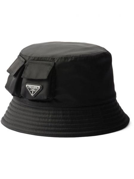 Καπέλο κουβά Prada μαύρο