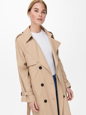Trench con bottoni Only beige