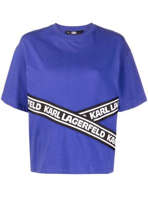 T-shirt Karl Lagerfeld blå