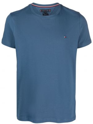 T-shirt ricamato Tommy Hilfiger blu