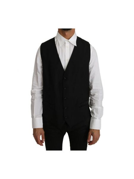 Anzugweste mit geknöpfter Dolce & Gabbana schwarz