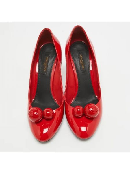 Calzado de cuero retro Louis Vuitton Vintage rojo