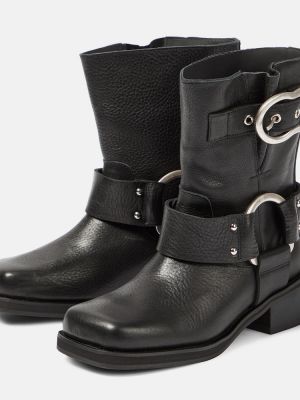 Ankle boots skórzane Dorothee Schumacher czarne