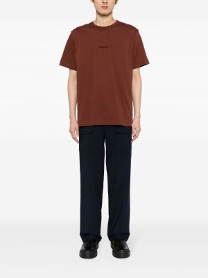 T-shirt brodé en coton Helmut Lang