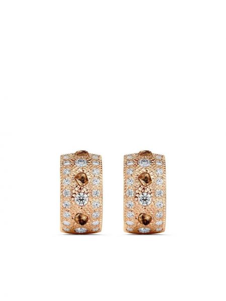 Rožinio aukso auskarai De Beers Jewellers