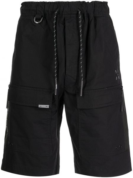 Pantalones cortos cargo con cordones Izzue negro