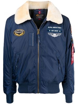 Lang jakke Alpha Industries blå