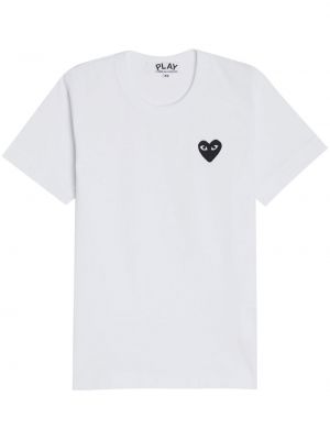 T-shirt Comme Des Garçons Play bianco