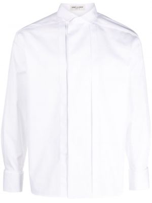 Bombažna srajca Saint Laurent bela