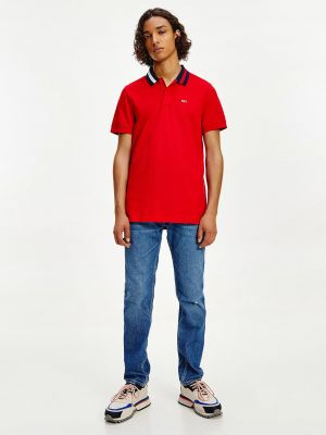 Polo majica Tommy Hilfiger rdeča
