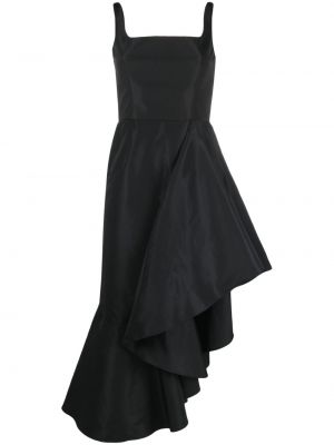 Asymetrické večerní šaty Alexander Mcqueen černé