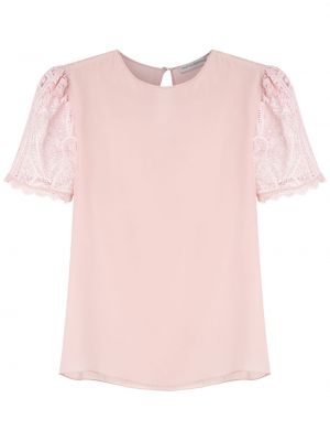 Svilena majica iz krep tkanine Martha Medeiros roza