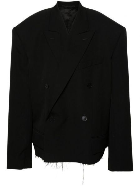 Двуредно сако Balenciaga черно