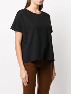 Koszulka bawełniana oversize Loulou Studio czarna