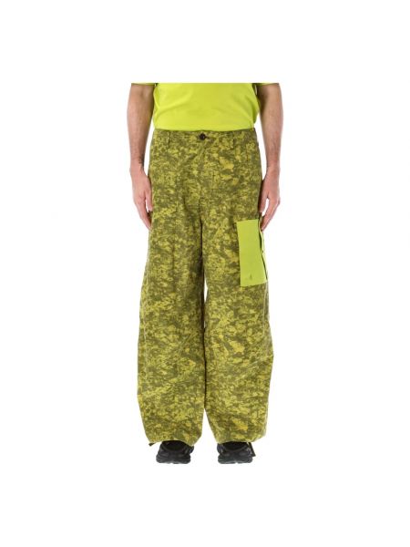 Szerokie spodnie Awake Ny zielone