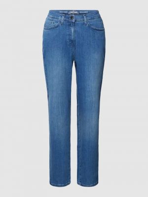 Proste jeansy z kieszeniami Raphaela By Brax niebieskie