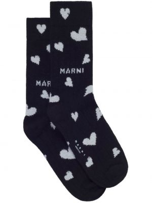 Φελτ κάλτσες με μοτίβο καρδιά Marni