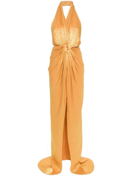 Koktejlkové šaty Costarellos oranžová