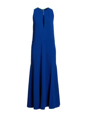 Длинное платье Victoria Beckham синее