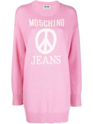 Pull en tricot Moschino rose