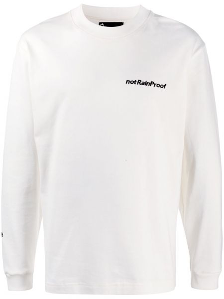 Camiseta de manga larga manga larga Styland blanco