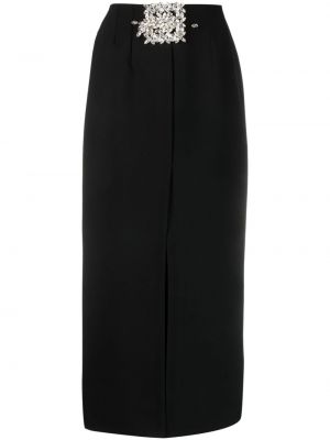 Krištáľová midi sukňa Loulou čierna
