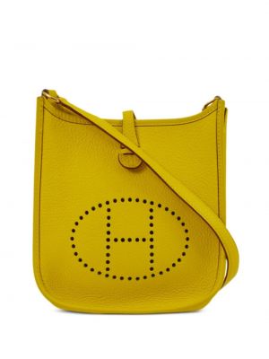 Τσάντα ώμου Hermès κίτρινο