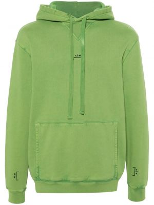 Pamučna hoodie s kapuljačom A-cold-wall* zelena