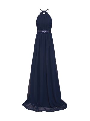 Večernja haljina sa šljokicama od šifona s uzorkom zvijezda Star Night plava