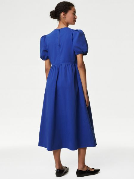 Midi šaty Marks & Spencer modrá