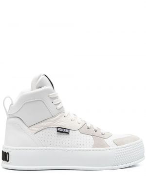 Csíkos sneakers Moschino fehér