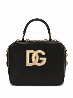 Kožená shopper kabelka se cvočky Dolce & Gabbana