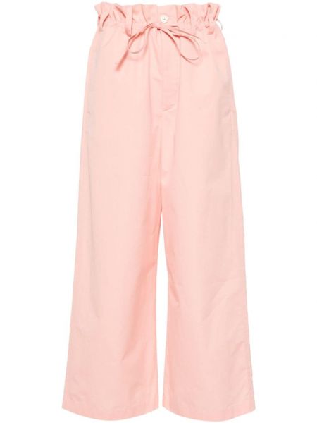 Pantaloni din bumbac Fabiana Filippi roz
