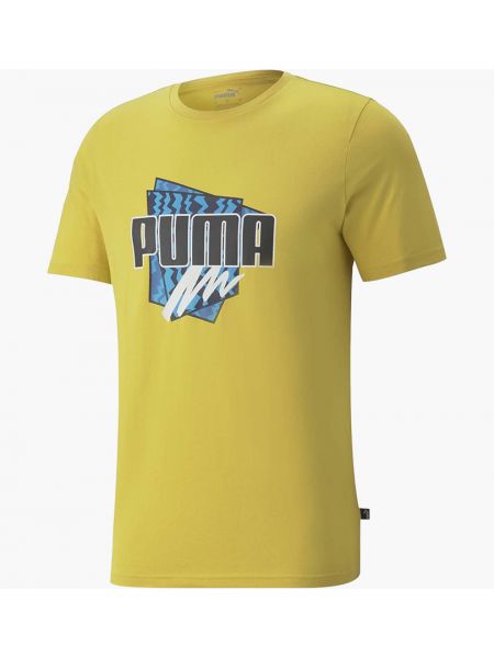Бамбуковая футболка Puma желтая