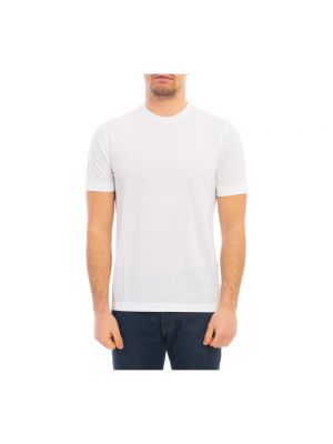 Koszulka slim fit Zanone biała