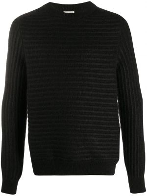 Jersey a rayas de punto de tela jersey Saint Laurent negro