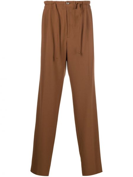 Pantalones rectos Nanushka marrón