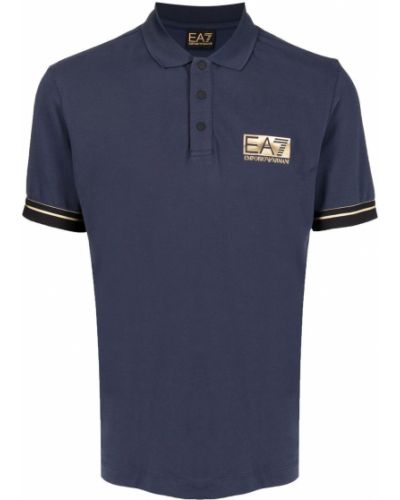 Poloskjorte Ea7 Emporio Armani blå