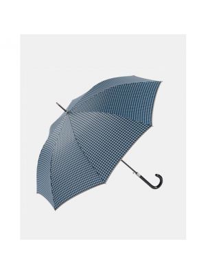 Paraguas con estampado pata de gallo Ezpeleta azul