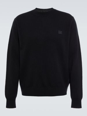 Volneni pulover Acne Studios črna