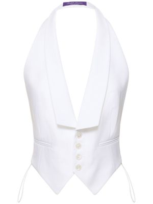 Biała kamizelka bawełniana Ralph Lauren Collection