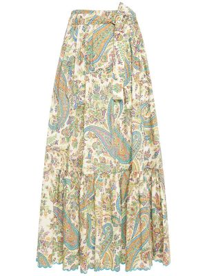 Bavlněné midi sukně s vysokým pasem Etro