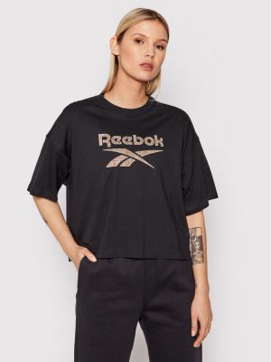 Oversized tričko Reebok černé