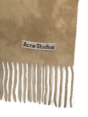 Echarpe en laine avec applique Acne Studios